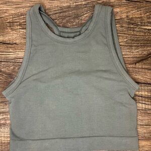 RIBBED COTTON SEAMLESS BODY FIT TANK